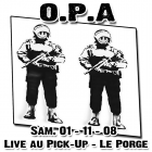 O.P.A. (Orchestre Poétique d'Avant-guerre - Bordeaux) Live au Pick-Up (2008) [Pochette recto]